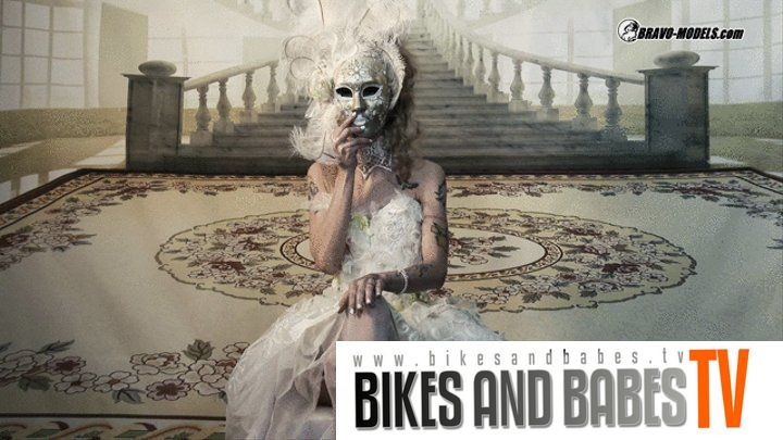 370 Adelle Unicorn White Venice mask carneval cosplay shooting - BRAVO MODELS MEDIA | Clips4sale
